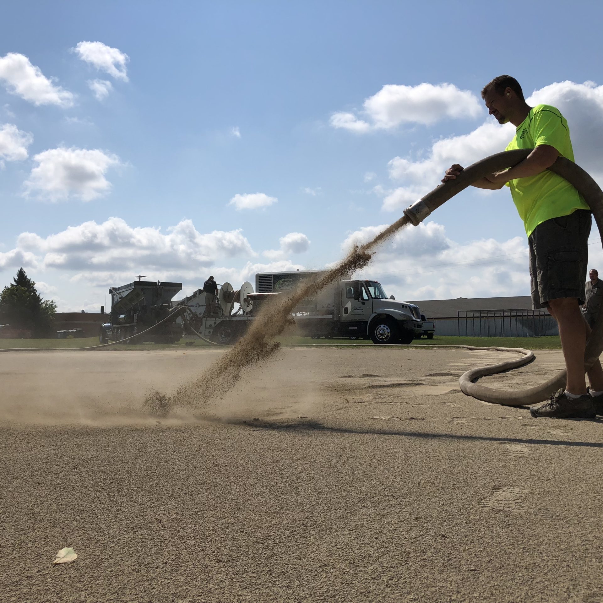 Stone Slinger & Stone Installation in Michigan - Superior Ground Cover